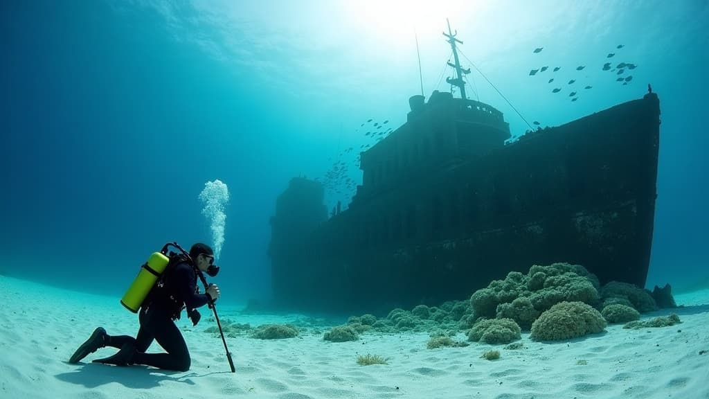 Azure Wreck Odyssey — The Meridian at 86 ft